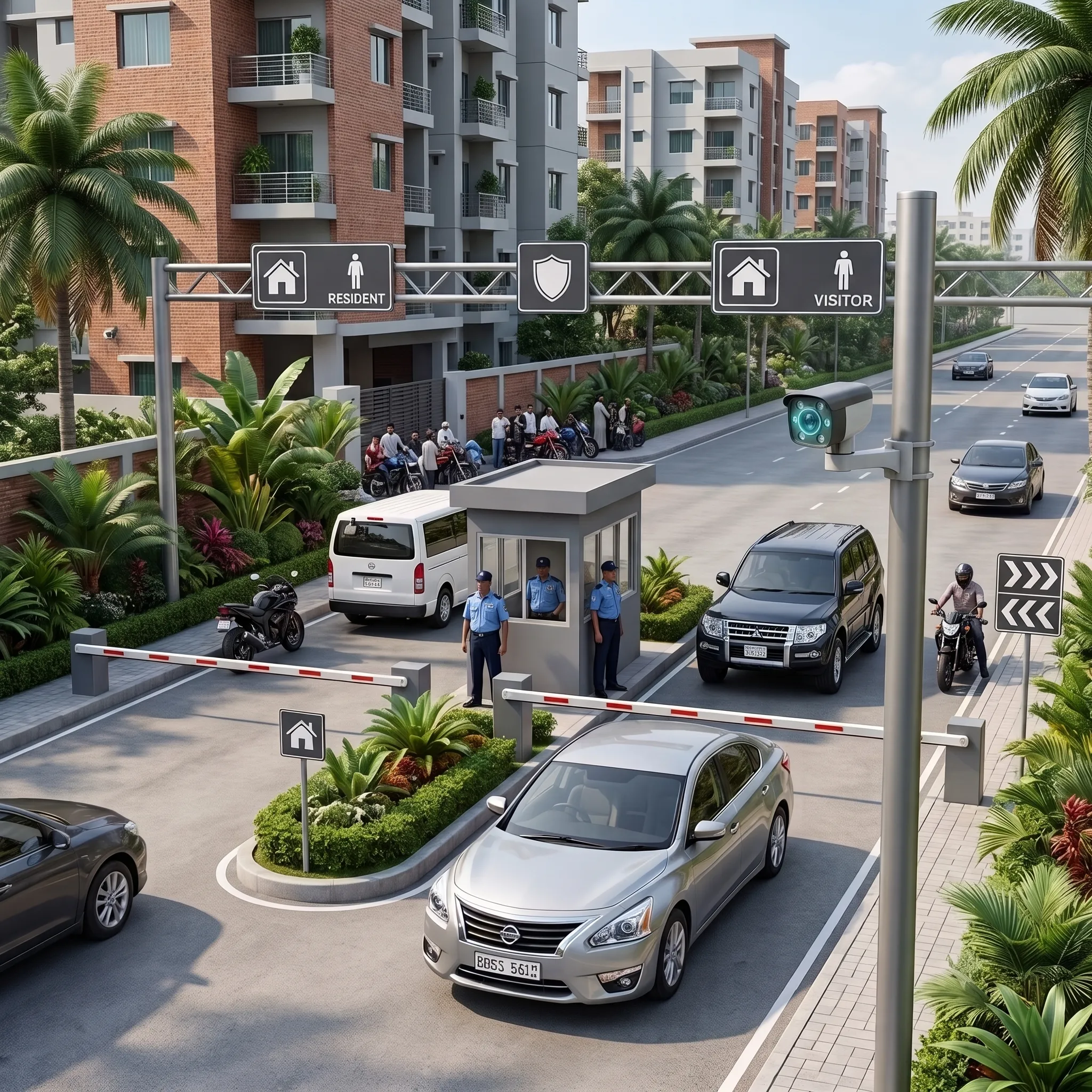 Industrial Estates & Corporate Office Parking Lots
