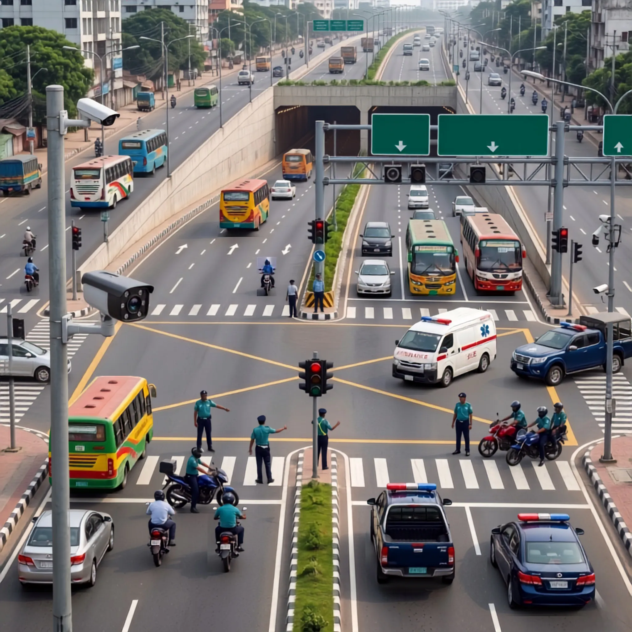 Major Highway Underpasses & Busy Intersections